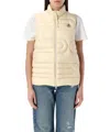 Moncler Women's Xihu Snake-quilted Down Gilet In Beige