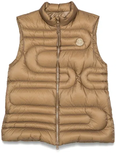 Moncler Xihu Weste In Braun