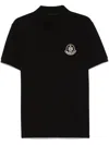 Moncler Year Of The Snake-patch Polo Shirt In Schwarz