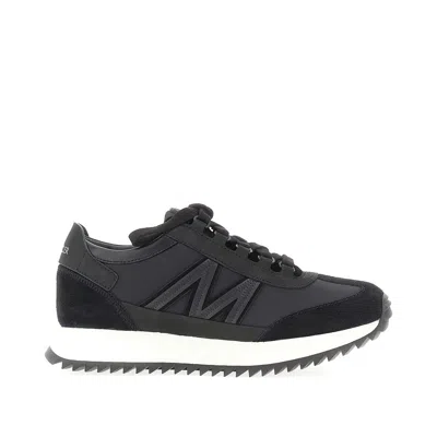 MONCLER YLON AND LEATHER PACEY2 SNEAKERS