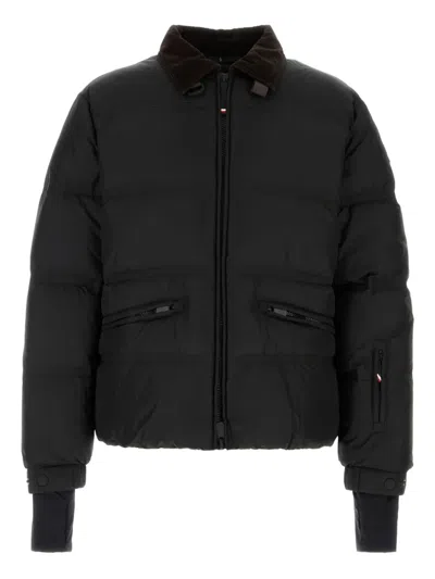 Moncler Yunnan Corduroy-collar Down Jacket In Black