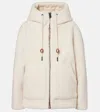 Moncler Yushan Reversible Teddy Short Padded Jacket In White