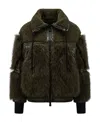 Moncler Yvoire Zipper Down Jacket In Green