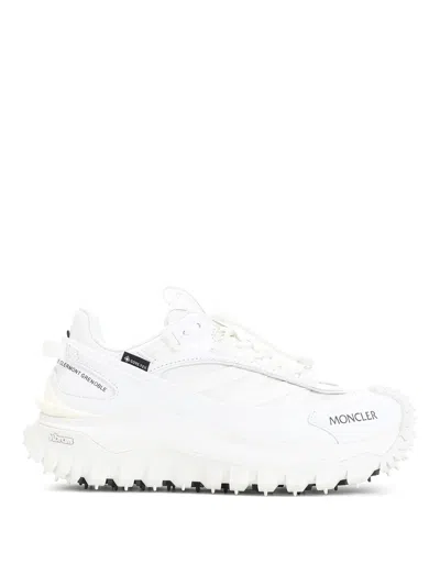Moncler Waterproof Trailgrip Gtx Sneakers With Carbon Fiber In White
