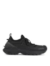Moncler Trailgrip Lite3 Sneakers In Nubuck And Suede Leather In Black