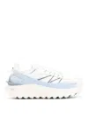 Moncler Trailgrip Sneakers In Technical Fabric And Mesh With Side Lettering Logo In Blue