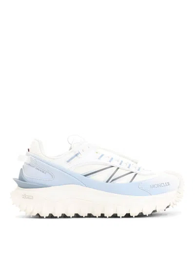 Moncler Trailgrip Sneakers In Technical Fabric And Mesh With Side Lettering Logo In Multi