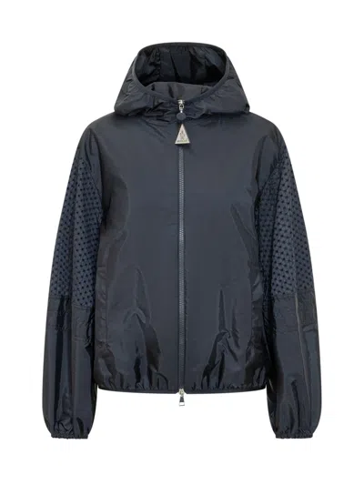 Moncler Zelkova Jacket With Hood And Zip In Multi
