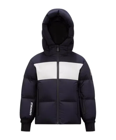 Moncler Zinal High-neck Shell-down Jacket 4-14 Years Navy