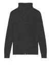 Moncler Zip Cardigan In Gray