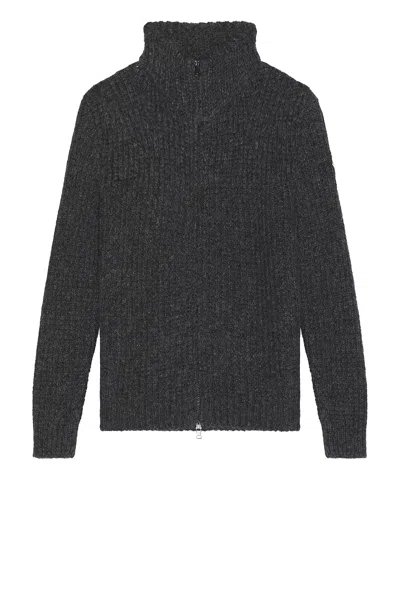 Moncler Zip Cardigan In Gray