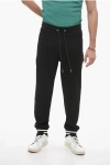 MONCLER ZIP-DETAILED JOGGERS WITH STRIPED DETAIL