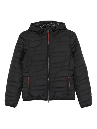 Moncler Zip-fastening Hooded Jacket In Blue
