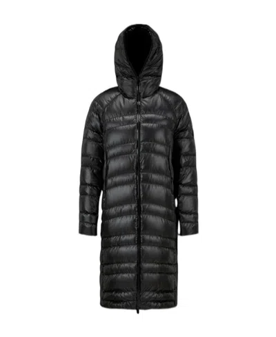 Moncler Zip-fastening Padded Coat In Black