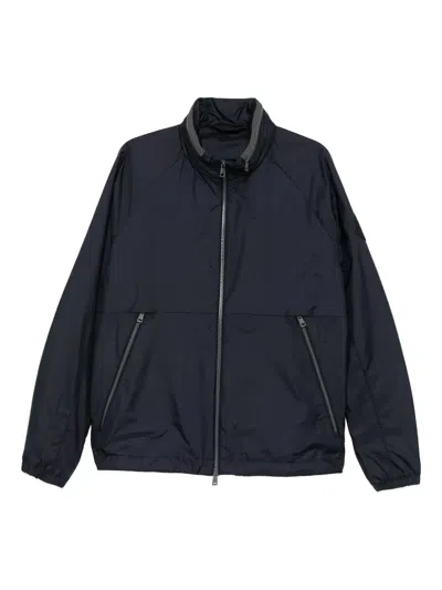 Moncler Zip-fastening Panelled Windbreaker In Black