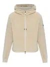 Moncler Zip-fastening Sweatshirt In Neutral