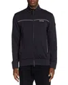 Moncler Cotton And Modal Sweatshirt With Zip In Blue