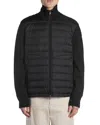 Moncler Padded Zip-up Cardigan Clothing In Black