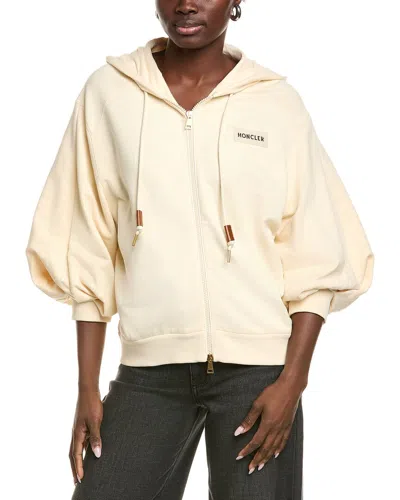 Moncler Zip Hoodie In Neutral