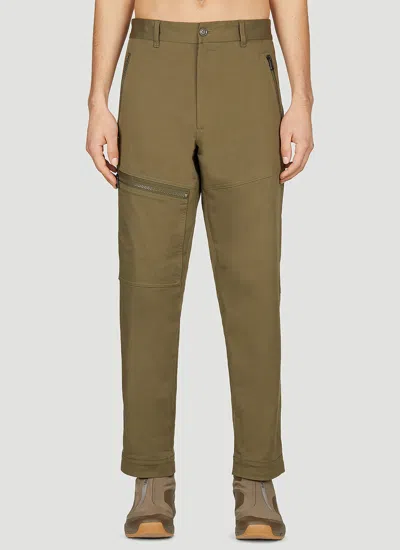 Moncler Zip Pocket Pants In Green