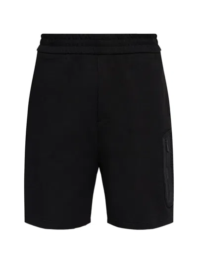 Moncler Zip-pocket Track Shorts In Black