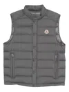 Moncler Zip Quilted Gilet In Multi