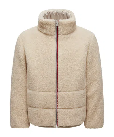 Moncler Zip-up Bomber Jacket In Neutral