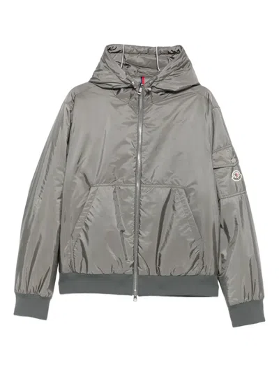 Moncler Zip-up Bomber Jacket In Gray