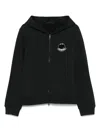 Moncler Logo Hoodie In Black