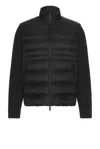 Moncler Zip Up Cardigan In Black