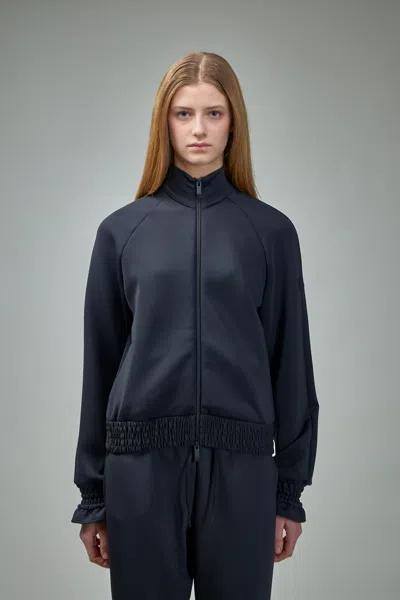 Moncler Zip-up Cardigan In Black