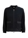 Moncler Technical Zip Jacket In Black