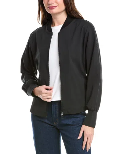 Moncler Zip-up Cardigan In Black