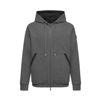 Pre-owned Moncler Zip Up Cardigan 'charcoal' | Grey | Men's Size Xl