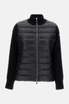 Moncler Zip-up Cardigan Jacket In Black