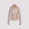 Moncler Padded Zip-fastening Jacket In Gold