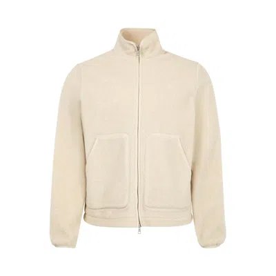 Pre-owned Moncler Zip Up Cardigan 'light Beige' | Tan | Men's Size M