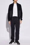 Moncler Zip-up Cardigan In Navy Blue