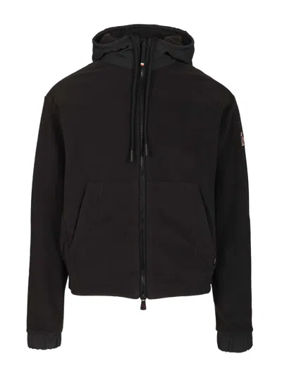 Moncler Zip Up Cardigan Sweatshirts Black