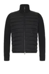 Moncler Padded Zip-up Cardigan Clothing In Black