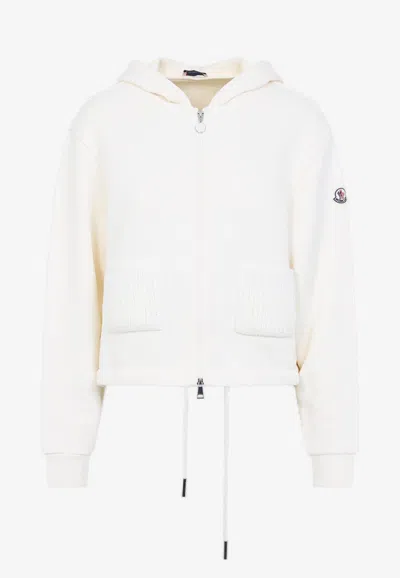 Moncler Zip-up Fleece Hooded Sweatshirt