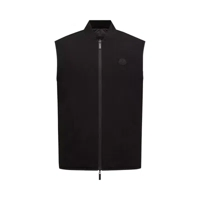 Pre-owned Moncler Zip Up Gilet 'black' | Men's Size Xl