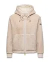 Moncler Reversible Padded Hoodie In Pink