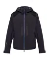 Moncler Zip-up Hooded Jacket In Black