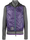 Moncler Day-namic Sweatshirt With Vest Grey In Violett