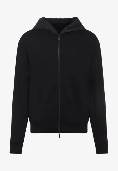 MONCLER ZIP-UP HOODED SWEATSHIRT