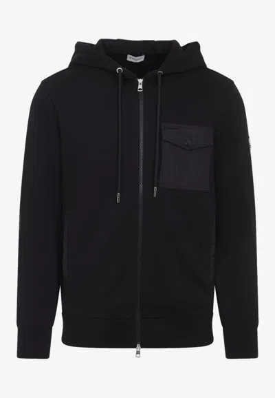 MONCLER ZIP-UP HOODED SWEATSHIRT