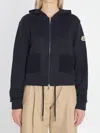 Moncler Logo Patch Zip-up Hoodie