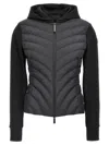 Moncler Diagonal-quilted Sweatshirt In Black