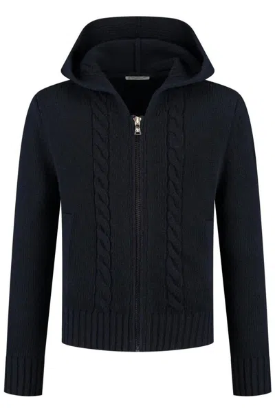 Moncler Kids' Zip-up Hoodie In Blue
